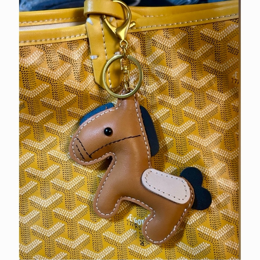 NEW Pony Bag Charm/ Keychain Cute Horse Brown Cream Black